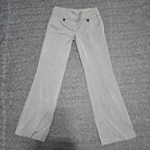 Tracy Evans Y2K Grey Low Rise Flare Dress Pants Size 3